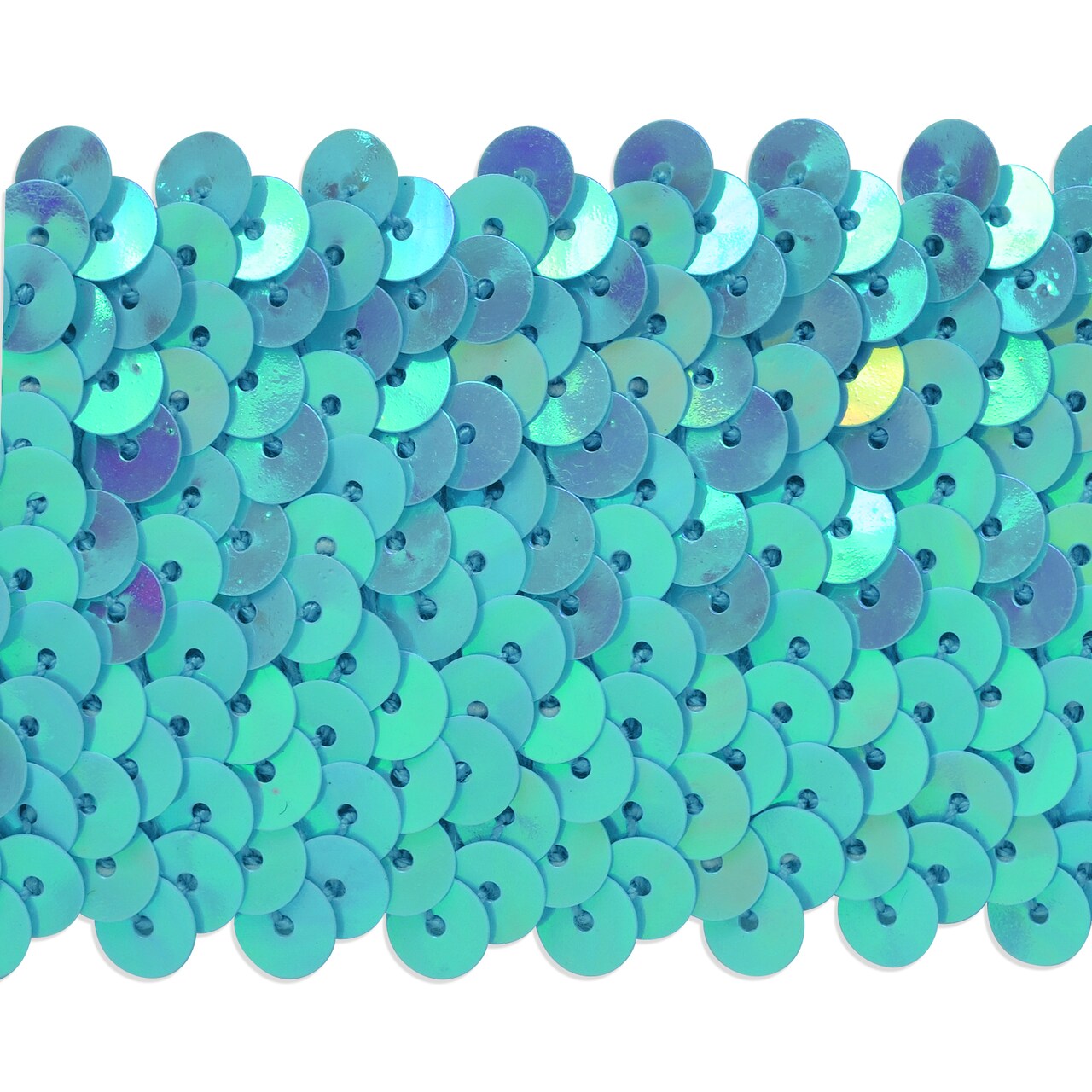 5 yards of 5 Row 1 3/4" Metallic Stretch Sequin Trim | 5 yard cut